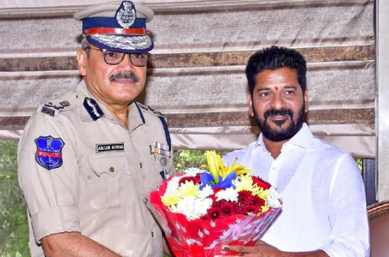 Telangana DGP suspended for meeting Revanth Reddy
