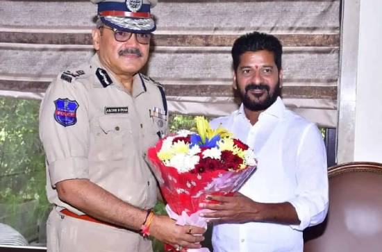 All over for KCR: Telangana DGP Meets Revanth Reddy