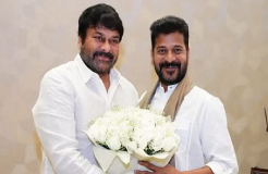 Pics: Revanth Reddy, Cinematography Minister attend party at Chiranjeevi's residence 