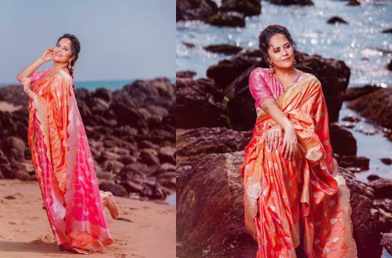 Glam Shot: Anasuya Bharadwaj finds peace within in beach pic 