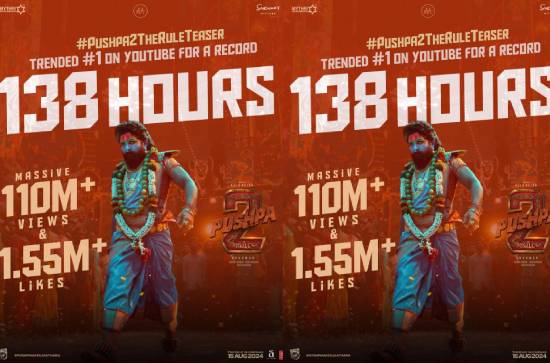Pushpa: The Rule: Teaser Trends At No. 1 for 138 Hours