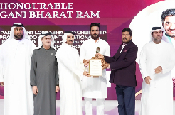 MP Bharat receives Indo-Arab International Excellence Award